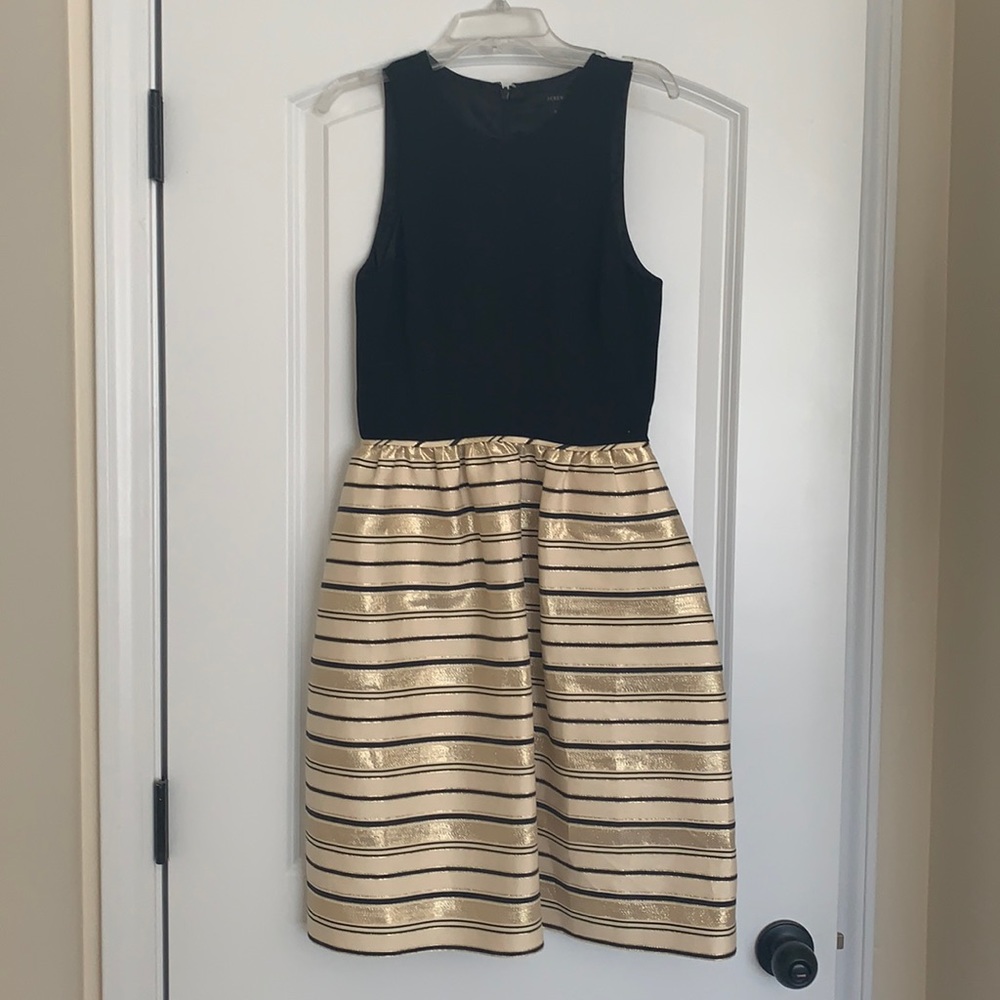 Black and gold dress